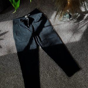 Black high rise  denim trousers